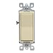 Leviton 5611-2IS 15-Amp 120-Volt Decora Rocker AC Quiet Switch, Ivory