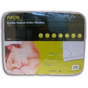 PIFCO DOUBLE ELECTRIC HEATED UNDER BLANKET WASHABLE NEW