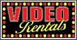 Video Rentals Lightbox Sign