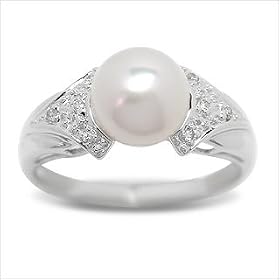 Pomona Japanese Akoya Cultured Pearl Ring by American Pearl Jewelers