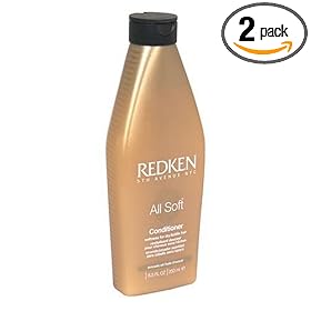 Redken All Soft Conditioner for Dry, Brittle or Coarse Hair, 8.5-Ounce Bottles (Pack of 2)