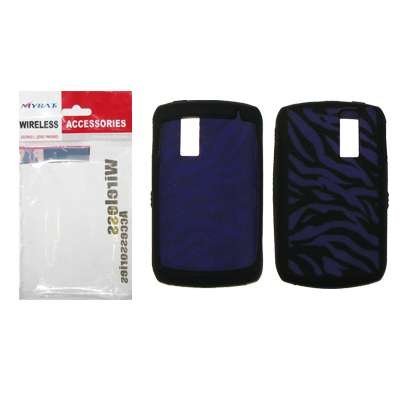 New Silicone Skin Cover for Blackberry 8300 8310 8320 8330 Purple Zebra Protector Case