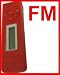1Gb Mini Ruffle USB2.0 WMA/MP3 Player - Red