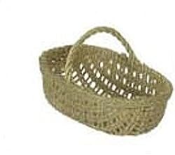Dollhouse Miniature Empty Market Rectangular Basket