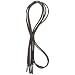 Perma-Ty 738140024 24" Black Elastic Shoelace (3 per Bag)