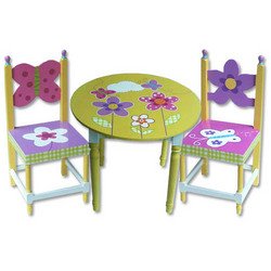 Kitchen: Blooming Garden Table and Two Chairs