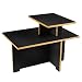 Linear 2-Tier End Table - Slate
