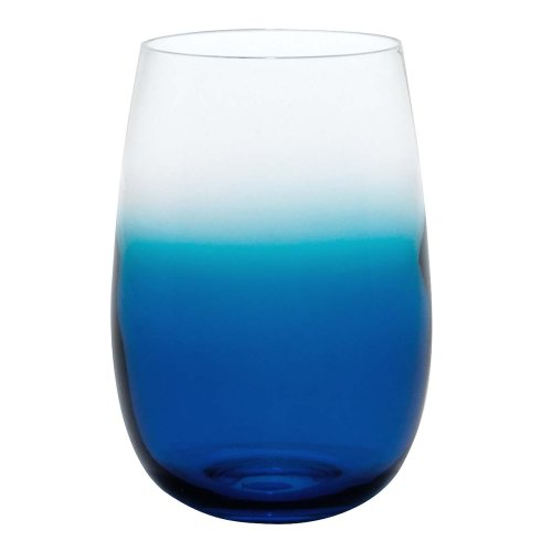 Dansk Glasscapes Blue Large Tumblers, Set of 4
