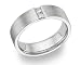 Husband & Wife Dual Diamond Wedding Band