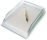 Cristalle Glass Letter Tray