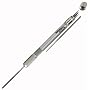 Commando Precision File Handle with 6 Mini Needle Files Stored Inside the Clear Anodized Pro Series Handle