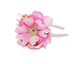 Jamie Rae Pale Pink Hard Headband with Pale Pink Peony