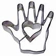 R & M Heart in Hand Cookie Cutter