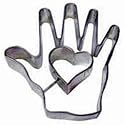 R & M Heart in Hand Cookie Cutter