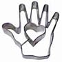 R & M Heart in Hand Cookie Cutter