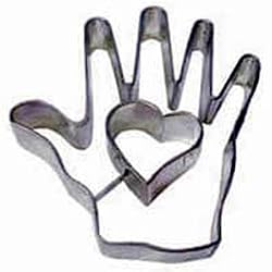R & M Heart in Hand Cookie Cutter