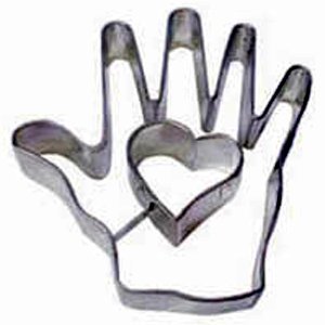 R & M Heart in Hand Cookie Cutter