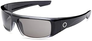 Spy Optic Logan Sunglasses,Shiny Black Frame/Grey Lens,one size