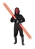 IMAGE OF Star Wars Adult Deluxe Darth Maul, Black, X-Large