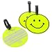 Jumbo Smiley Face Luggage Tags - Yellow