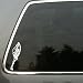 Ice skater vinyl decal small