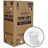Dart 8J8 3.2" Top and 2" Bottom Diameter, 3.5" Height, 8 oz White Foam Cup