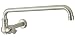 Brushed/Satin Nickel Kitchen Pot Filler Wok Wall Faucet Image