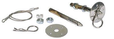 Moroso 39020 Chrome Hood Pins - Set of 2