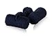 Jewelry : Classic Navy Blue Silk Knot Log Cufflinks with Presentation Box
