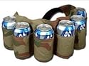 Redneck 6 Pack Beer & Soda Can Holster Belt - CAMOFLAUGE