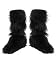 Super Cool Kids Black Furry Boot Covers