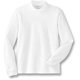 Long-Sleeve Interlock Mockneck