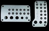 Toucan Ractive Automatic Brushed Aluminum/Black Sport Pedals