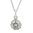 Sterling Silver Childrens Poppy Necklace