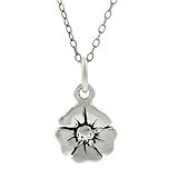 Sterling Silver Childrens Poppy Necklace