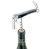 Chateau Laguiole Aubrac Horn Waiter Style Corkscrew (Black