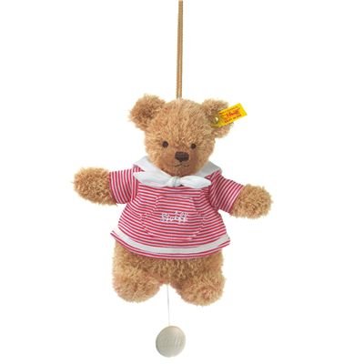 Steiff 237171 - Schlaf-Gut-B&auml;r Spieluhr, rot, 20 cm Preisvergleich