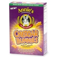 Annie's Homegrown Real Cheddar Bunnies, Bite Size Baked Snack Crackers, Cheddar Bunnies 7.5 oz (213