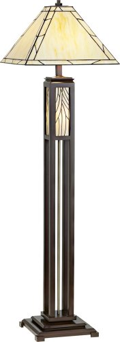 LAMPS PLUS Mission Tiffany Style Night Light Floor Lamp