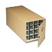 Safco 37-3/4"D Corrugated Roll File, 16 Tube Tropic Sand