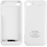 Premium Battery Case for iPhone 4 / iPhone 4s with LED Power Status Uses iPhone Cable for Charging and Syncing