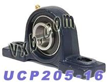 UCP205-16 Pillow Block Mounted Bearing, 2 Bolt, 1