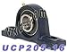 Uxcell a14031100ux0379 Machine K001 Set Screw Pressed Steel Solid Base Pillow Block Bearing, 1.5