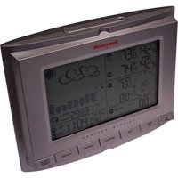 Honeywell TE821W Wireless Weather Station with Rain Gauge, Wind Gauge, Thermometer Atomic Clock, Barometer
