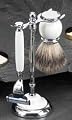 Shaving Shave Set White Ceramic 