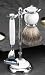 Shaving Shave Set BB03 White Enamel Mach 3 Razor Badger Brush and Stand