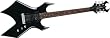 B.C. Rich Warlock with Widow Headstock Guitar, Onyx B.C. Rich Warlock with Widow Headstock Guitar, Onyx