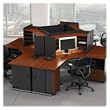 Series A Two-Drawer Lateral File, 35-3/4 x 23-3/8 x 29-7/8, Hansen Cherry/Galaxy