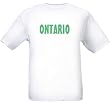 ONTARIO - GREEN LETTERING - State-series - White T-shirt