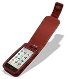 Noir Luxe Red Leather Flip Case for Nokia 5800 XpressMusic
